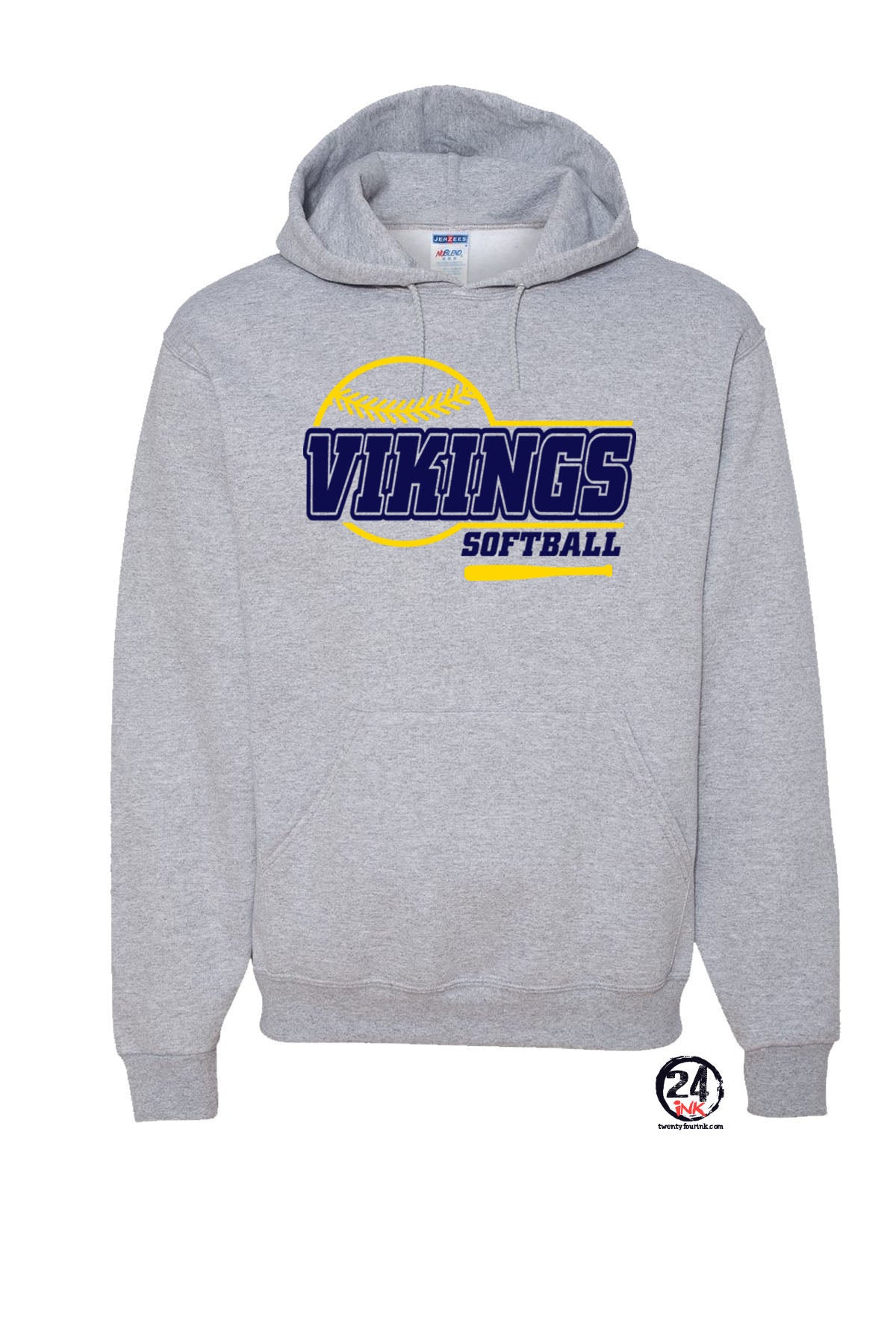 Vernon Vikings Softball Hooded Sweatshirt