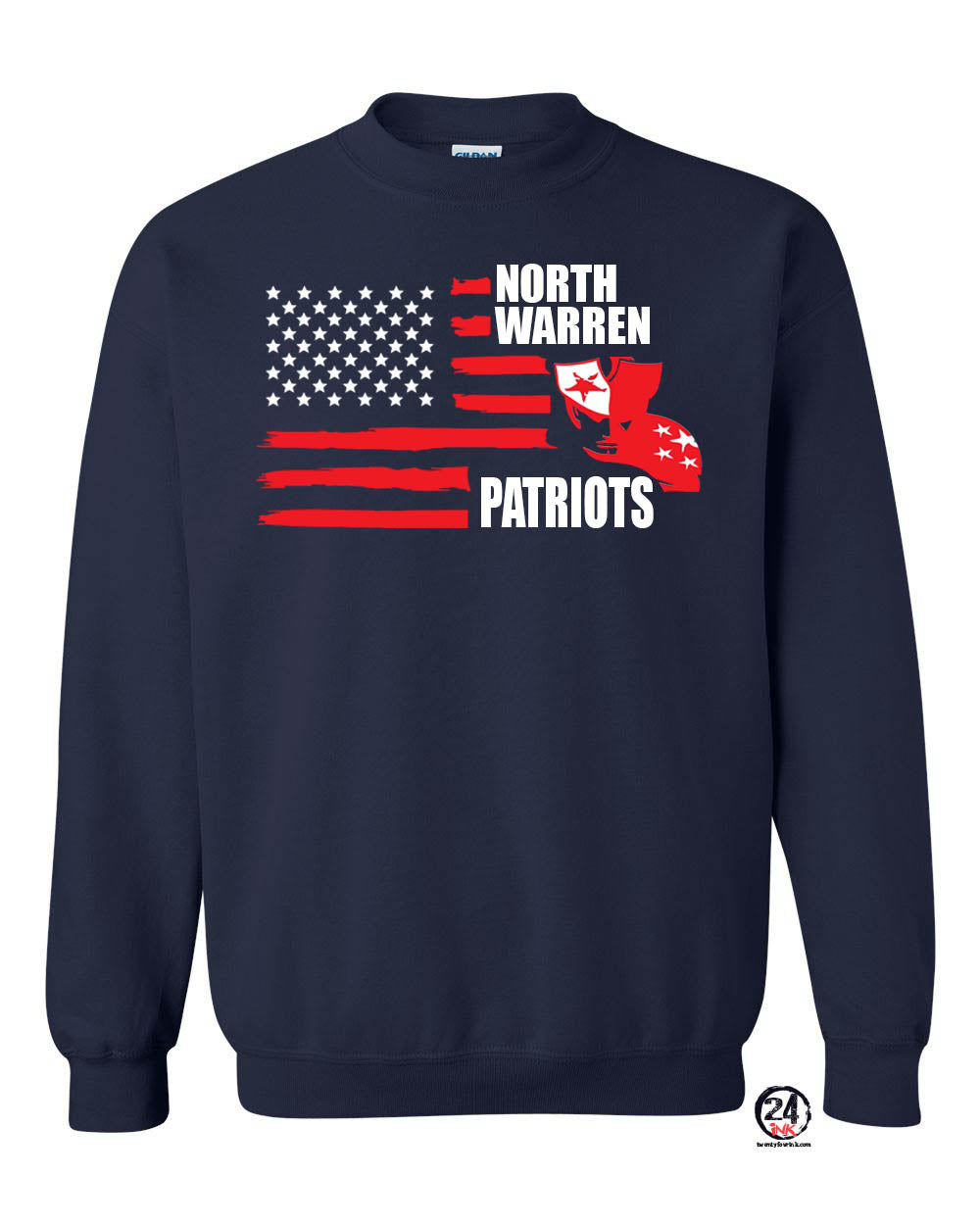 North Warren non hooded sweatshirt