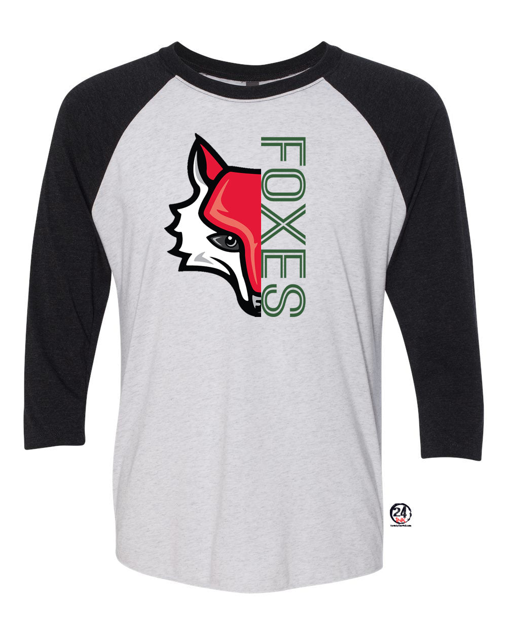 Half Fox raglan shirt