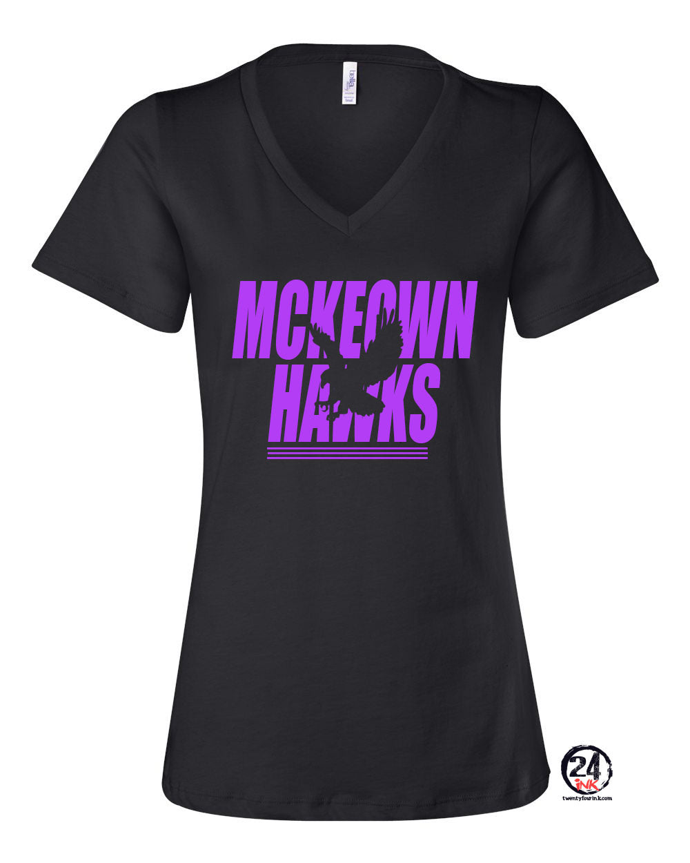 McKeown Hawks V-neck T-Shirt