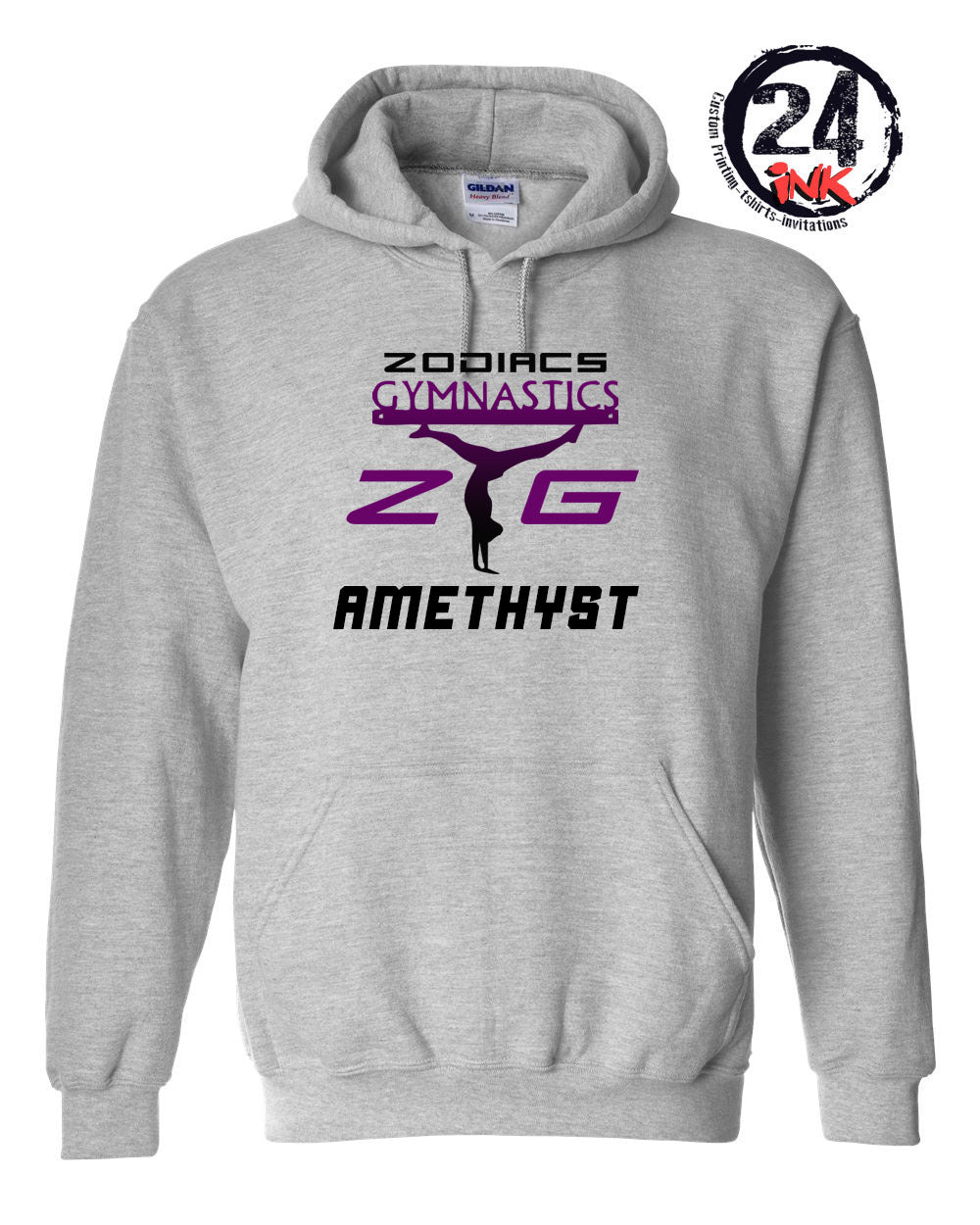 ZG amethyst Hooded Sweatshirt