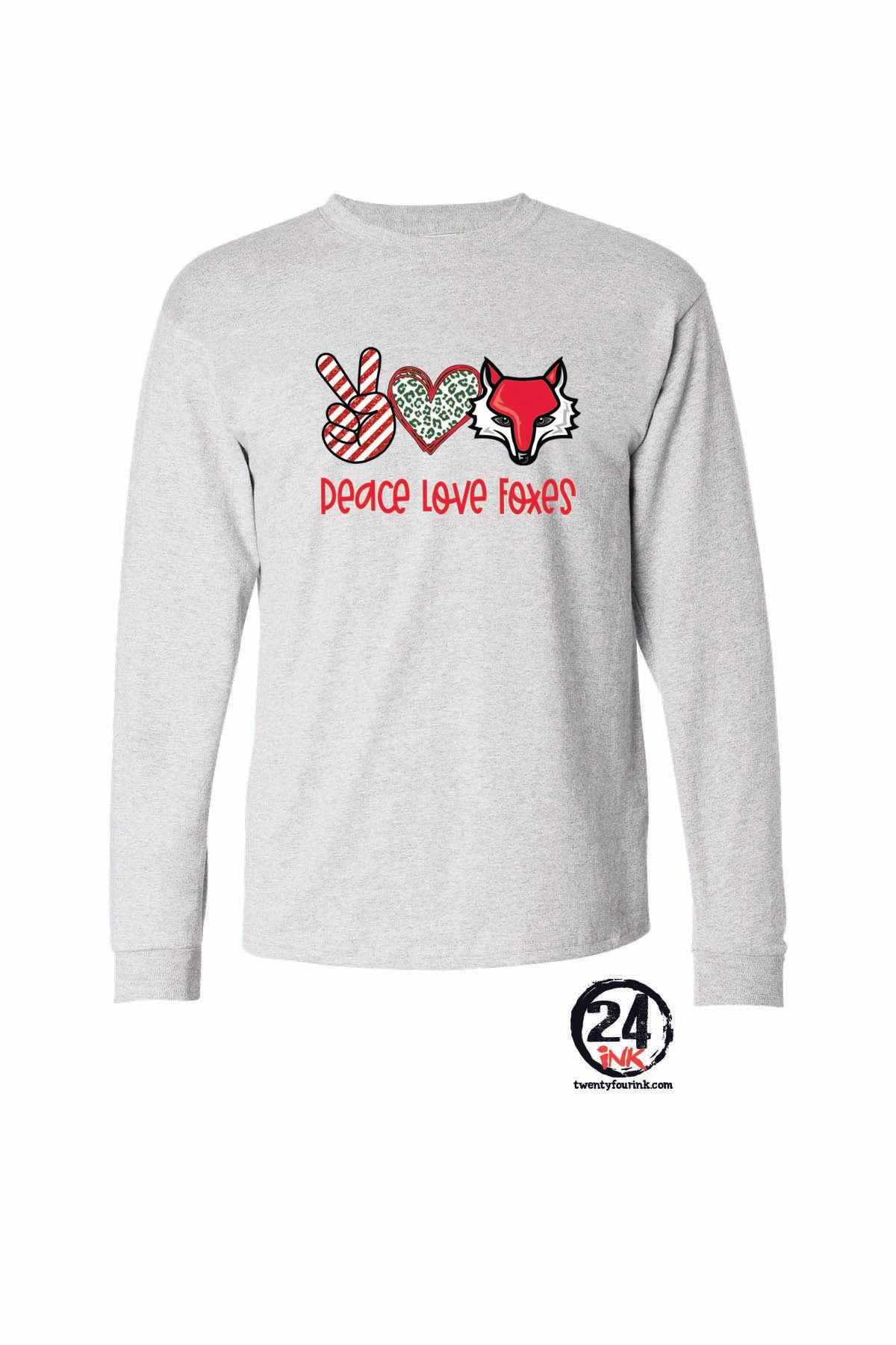 Peace love foxes Long Sleeve Shirt
