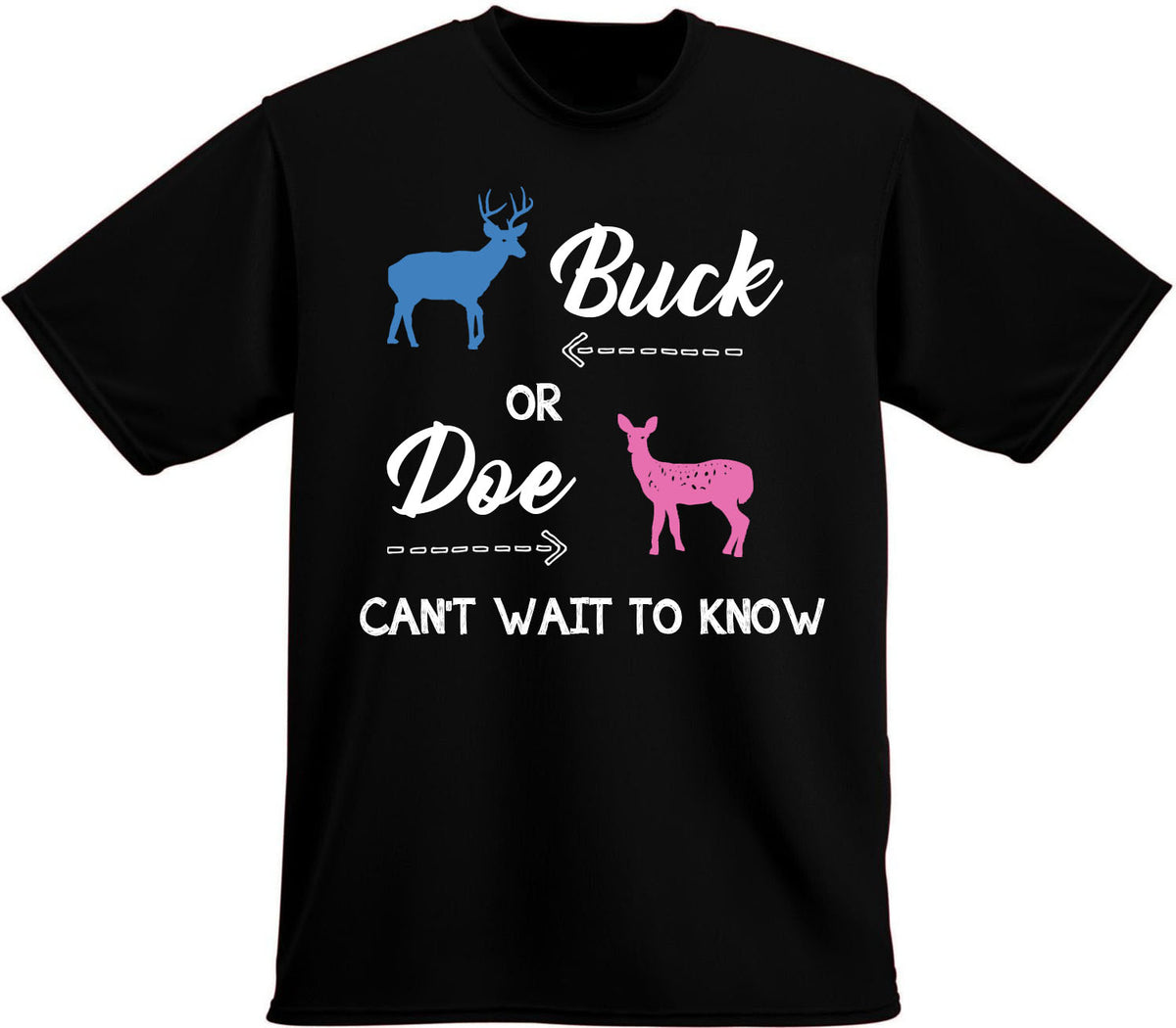 Gender Reveal T-Shirt, Buck or Doe