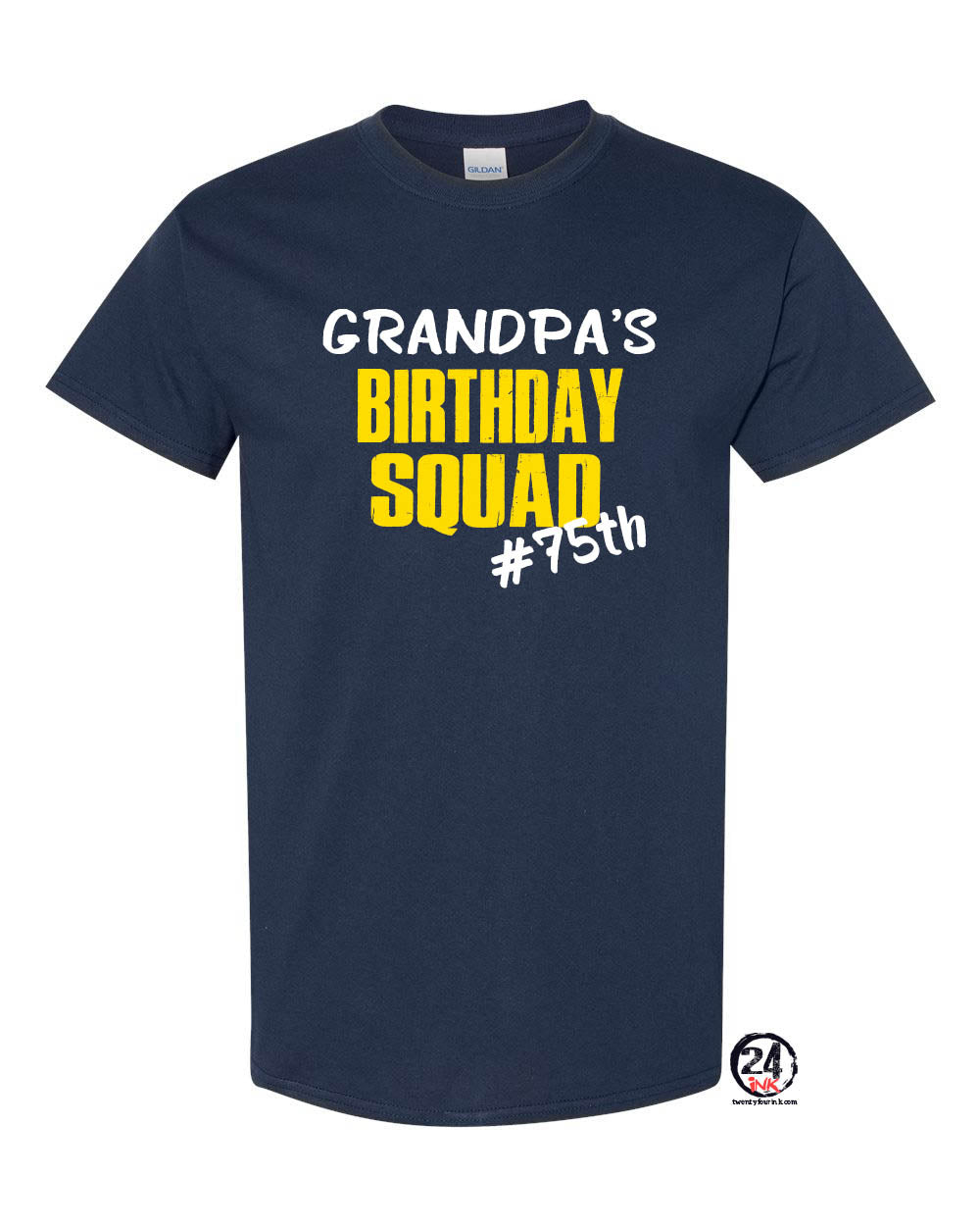 Grandpa's Birthday Squad T-shirt, any age birthday