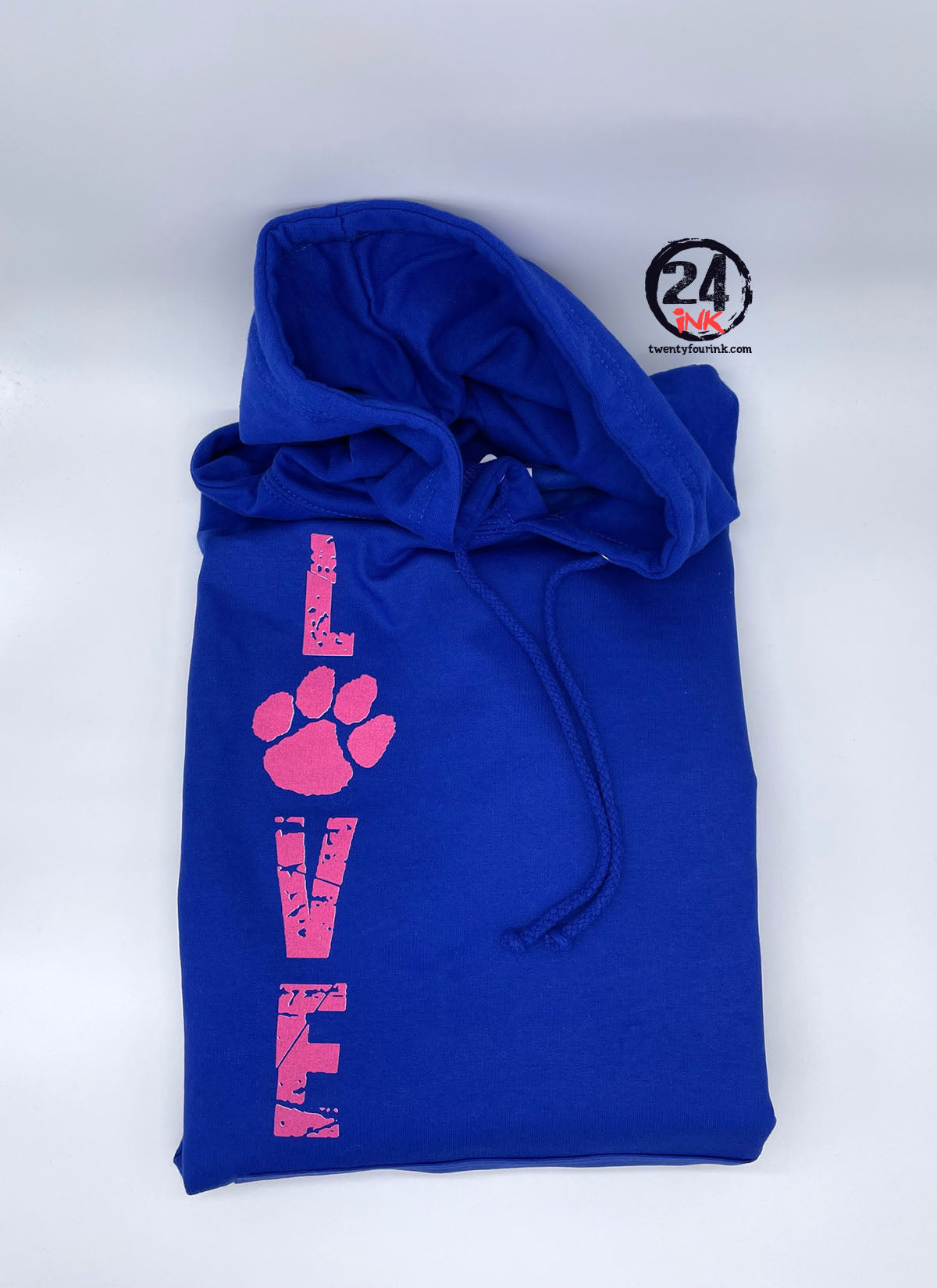 Distressed Love Hooded Sweatshirt