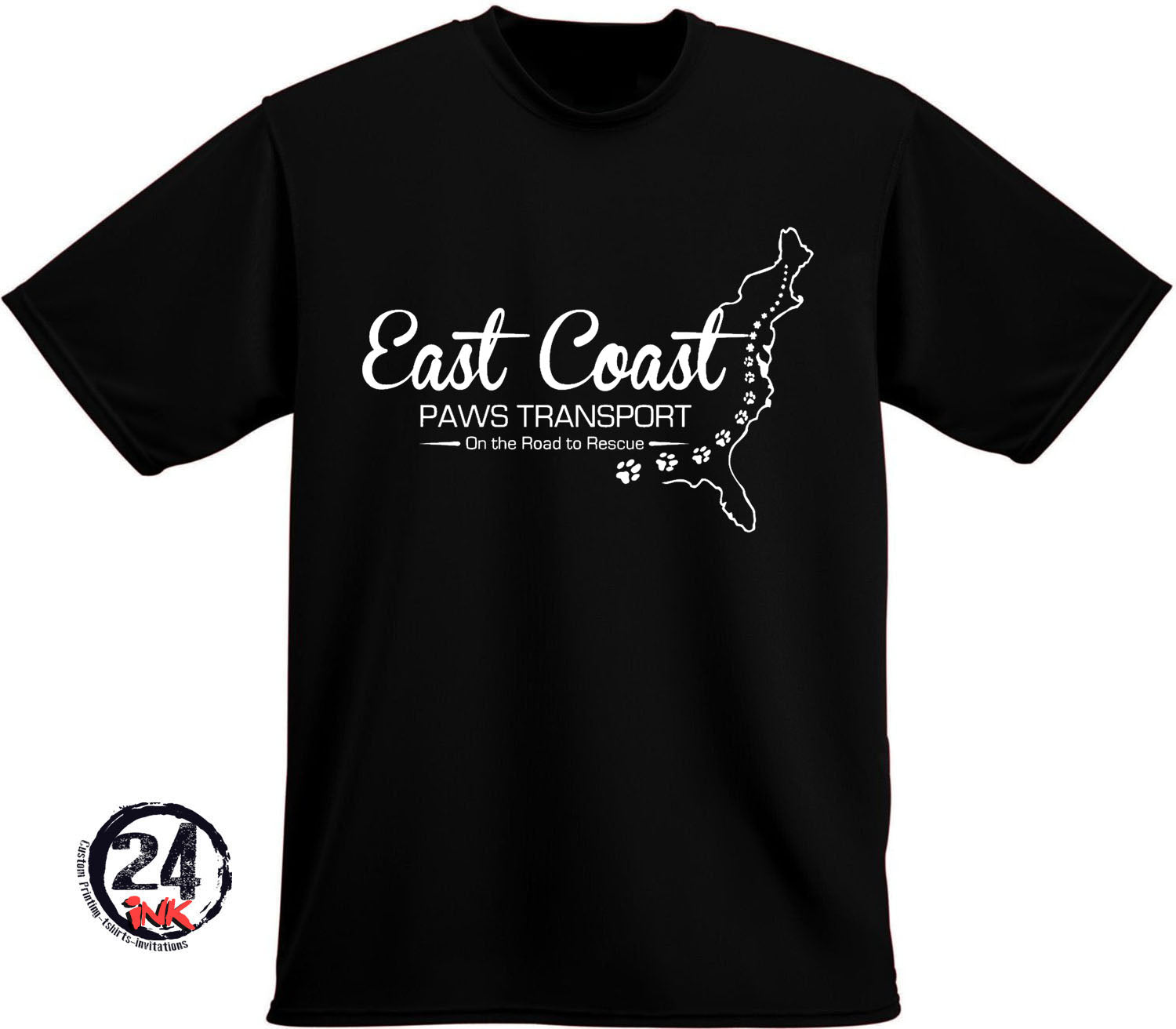 East Coast Paws Transport T-Shirt
