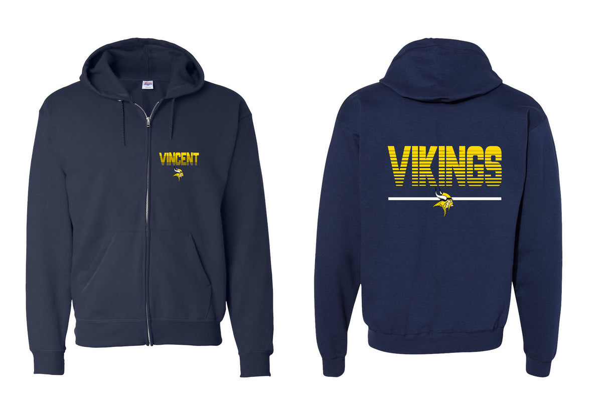 Vernon design 16 Zip up Sweatshirt