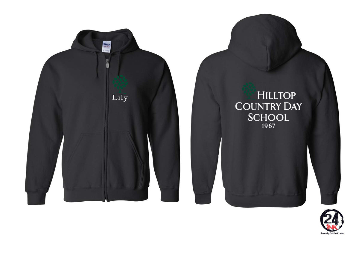 Hilltop Country Day School design 2 Zip up Sweatshirt
