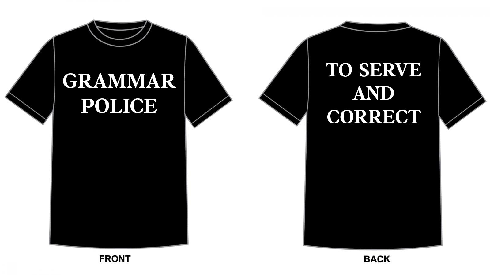Grammar Police Shirt