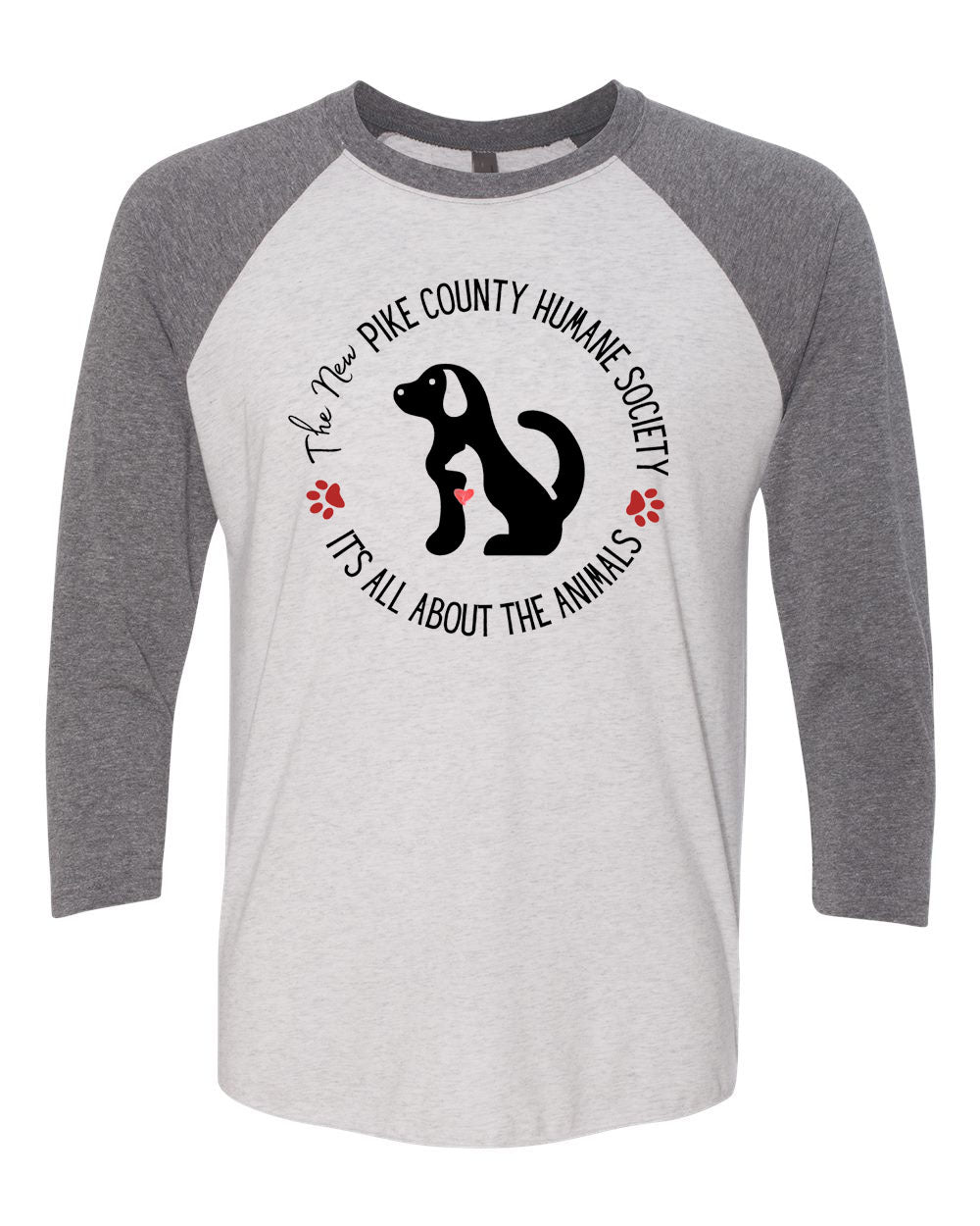 Pike County Human Society raglan shirt