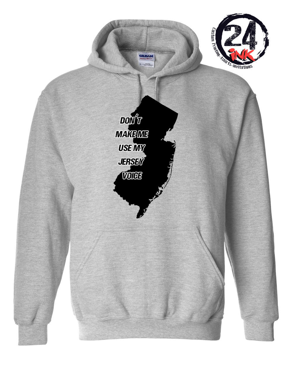 Don't make me use my Jersey Voice Shirt, Gray