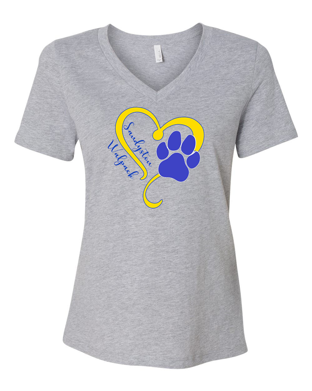 Heart Paw Sandyston Walpack V-neck T-shirt