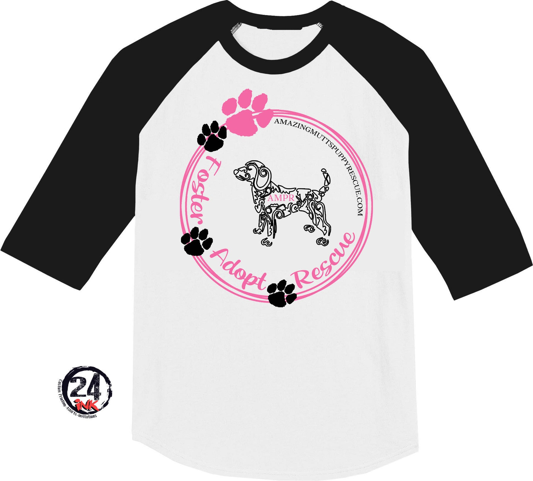 Foster rescue adopt raglan shirt