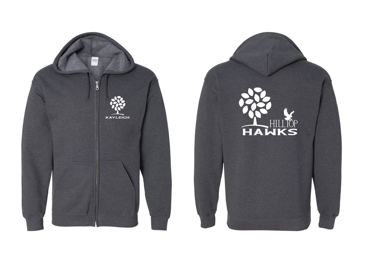 Hilltop Country Day School design 3 Zip up Sweatshirt