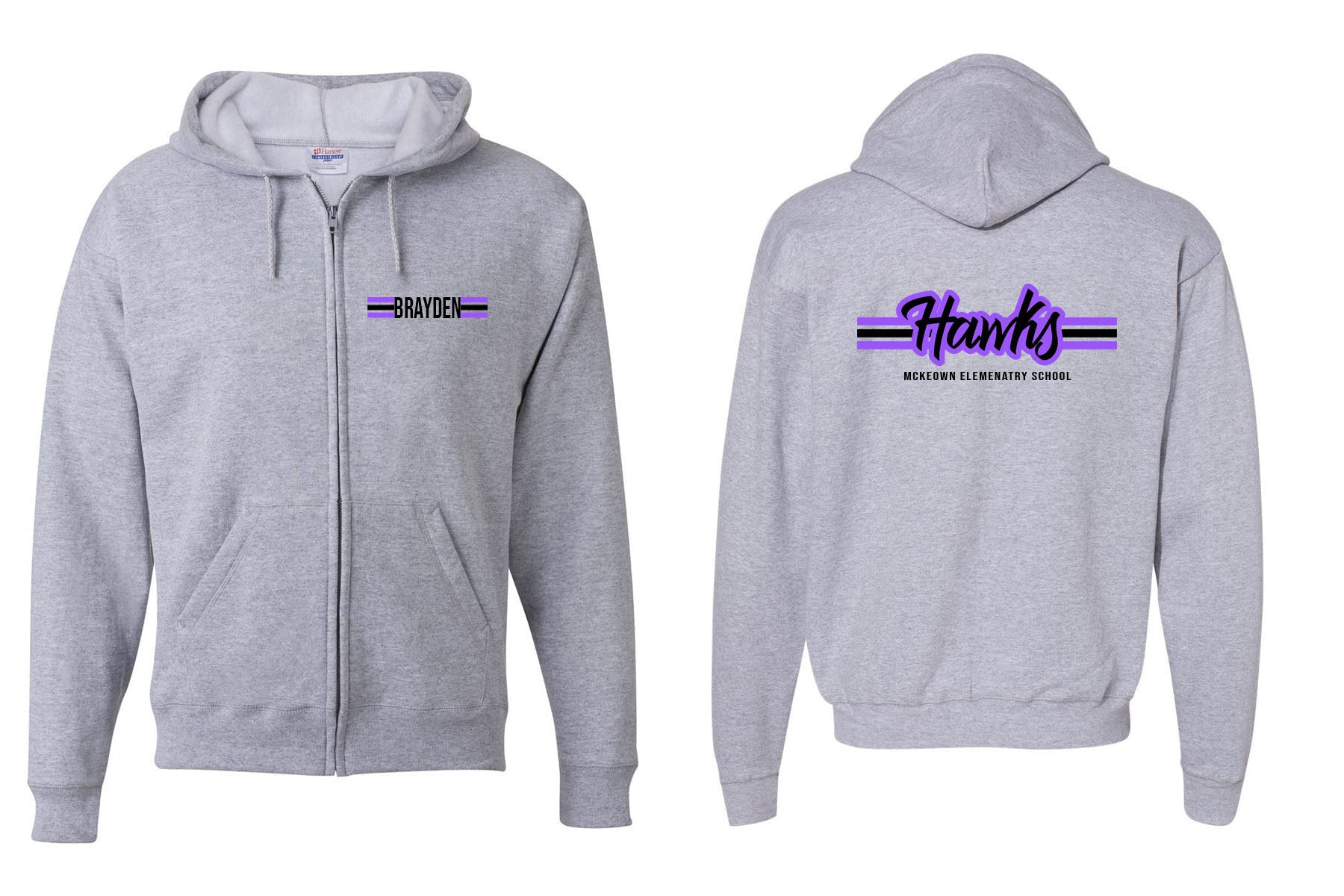 McKeown Design 11 Zip up Sweatshirt