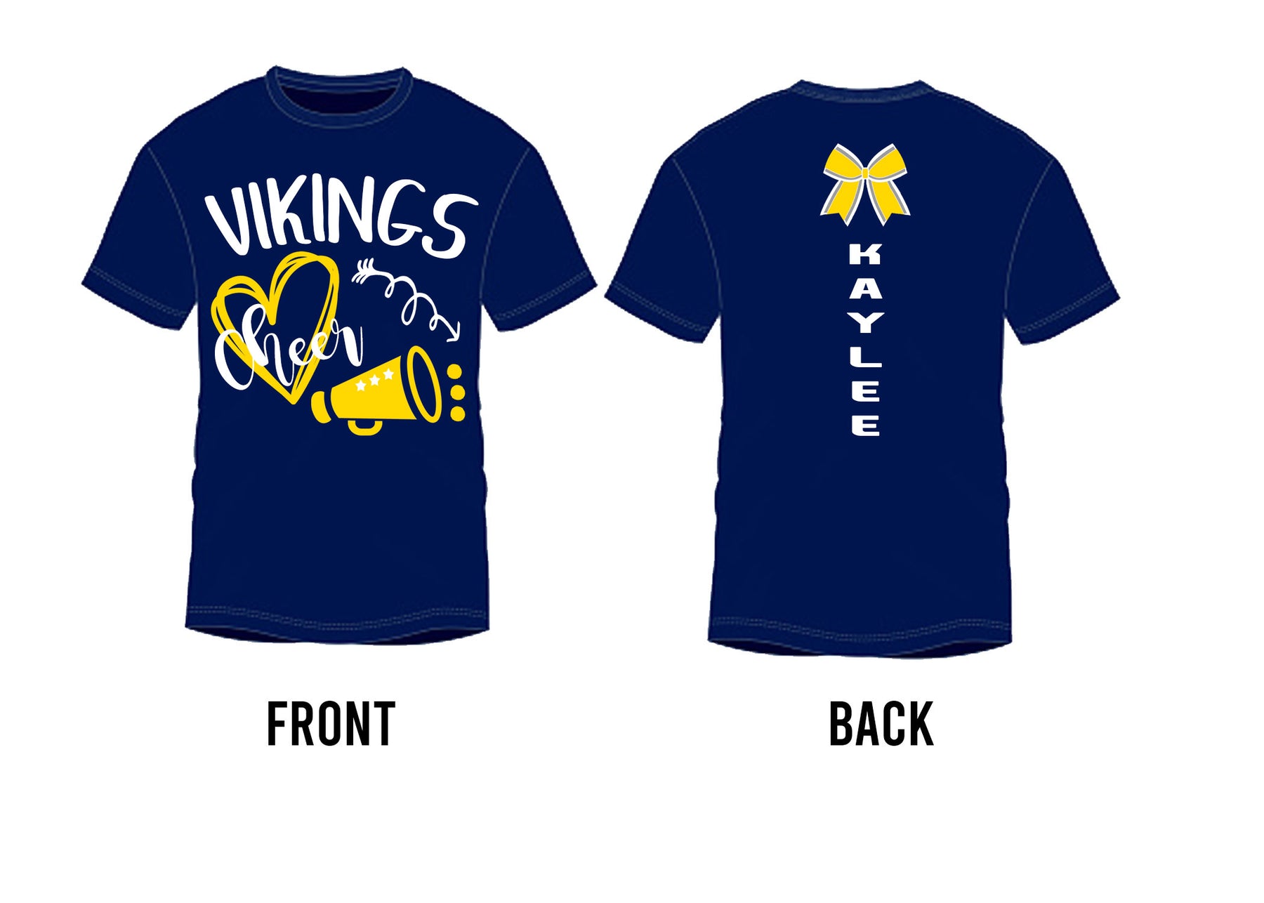 Vikings Cheer Heart T-shirt