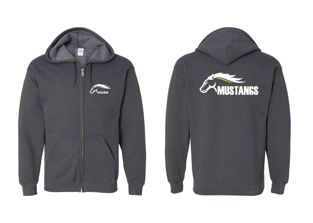 Green Hills design 4 Zip up Sweatshirt