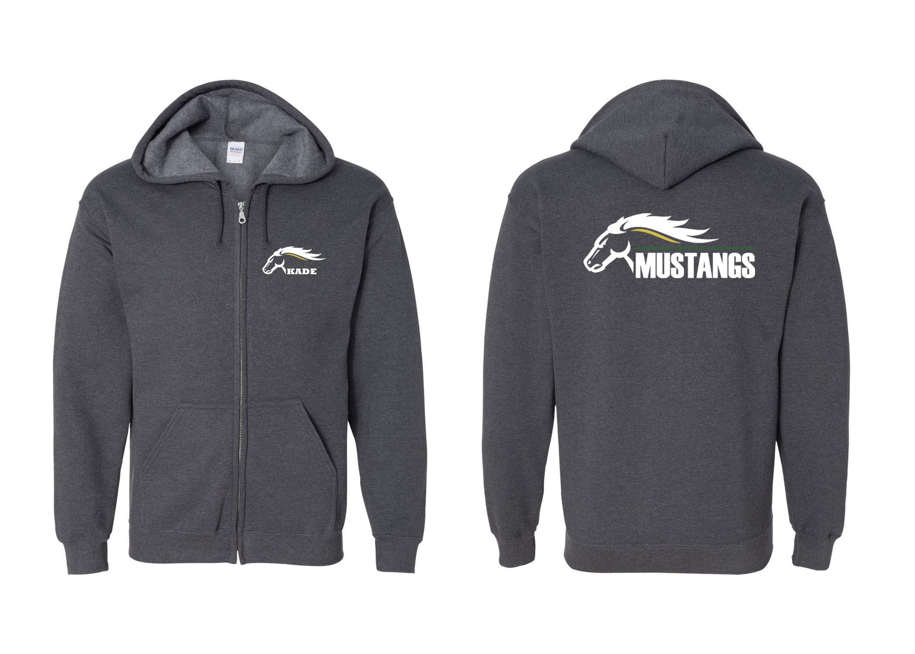 Green Hills design 4 Zip up Sweatshirt