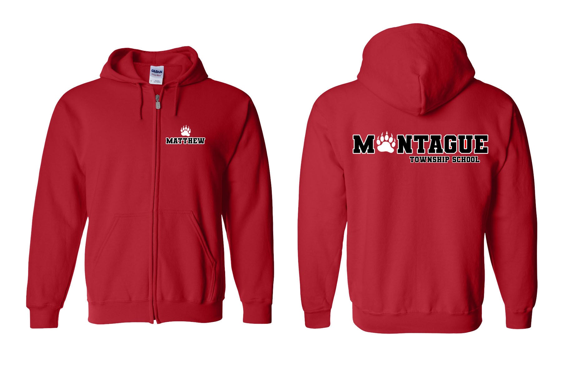 Montague design 4 Zip up Sweatshirt