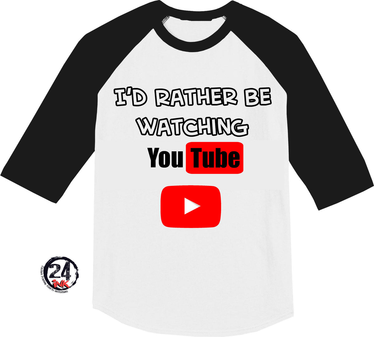 I'd rather be watching YouTube Shirt