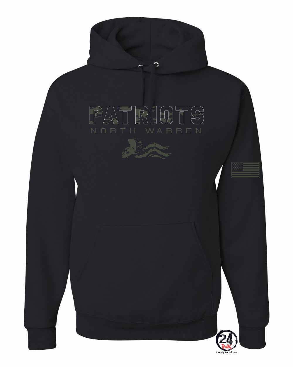 NW Football Design 12 Hooded Sweatshirt