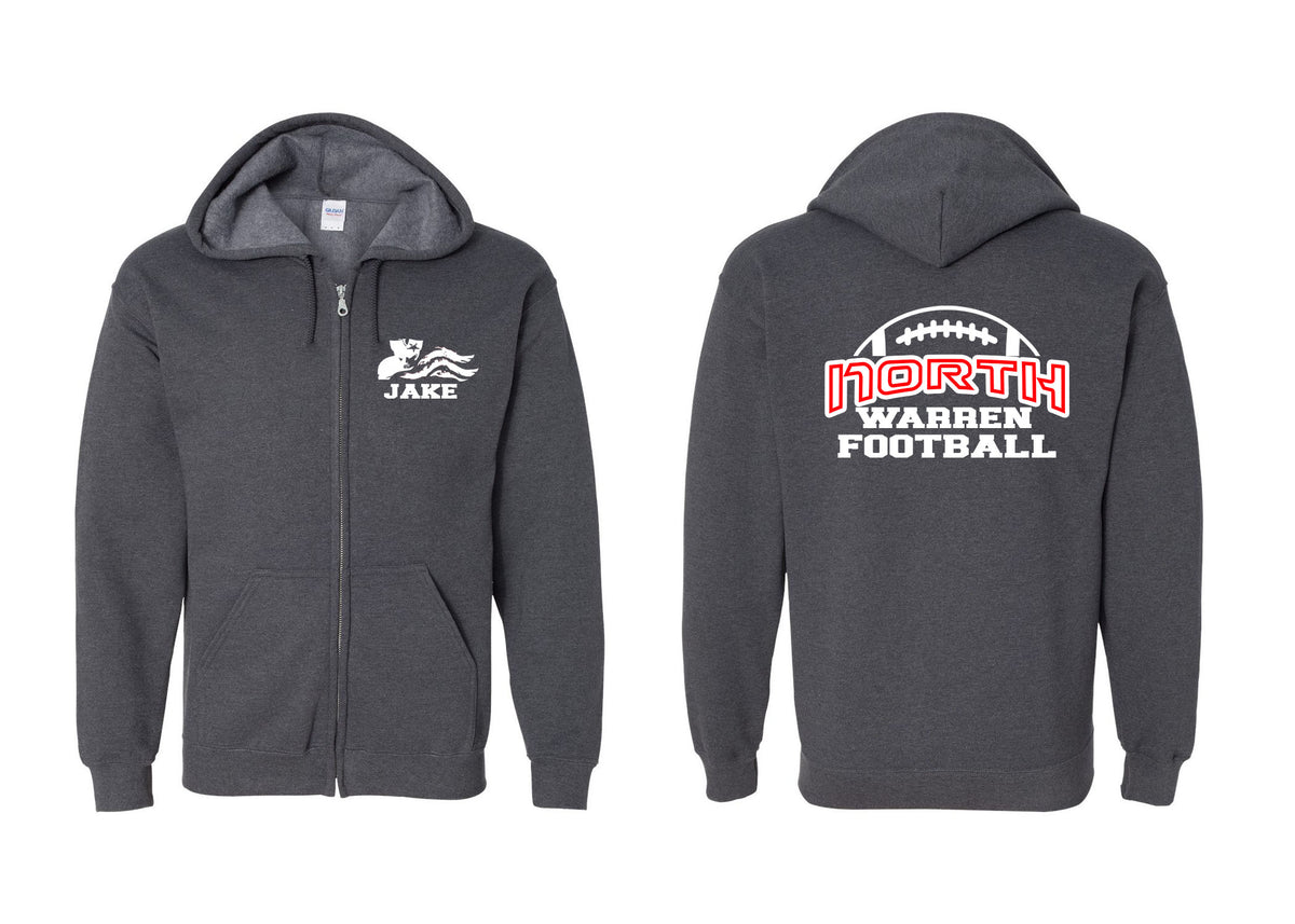NW Football Design 1 Zip up Sweatshirt