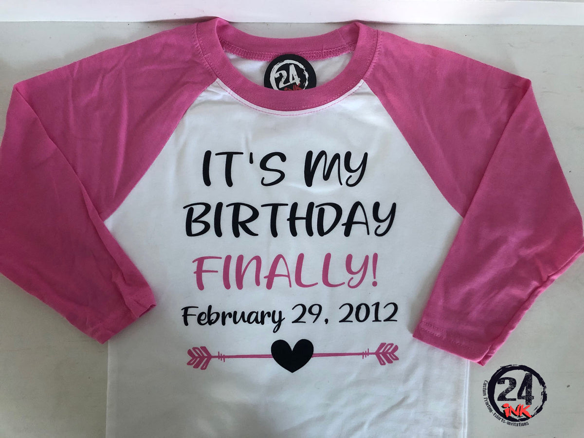 Leap year Birthday Shirt