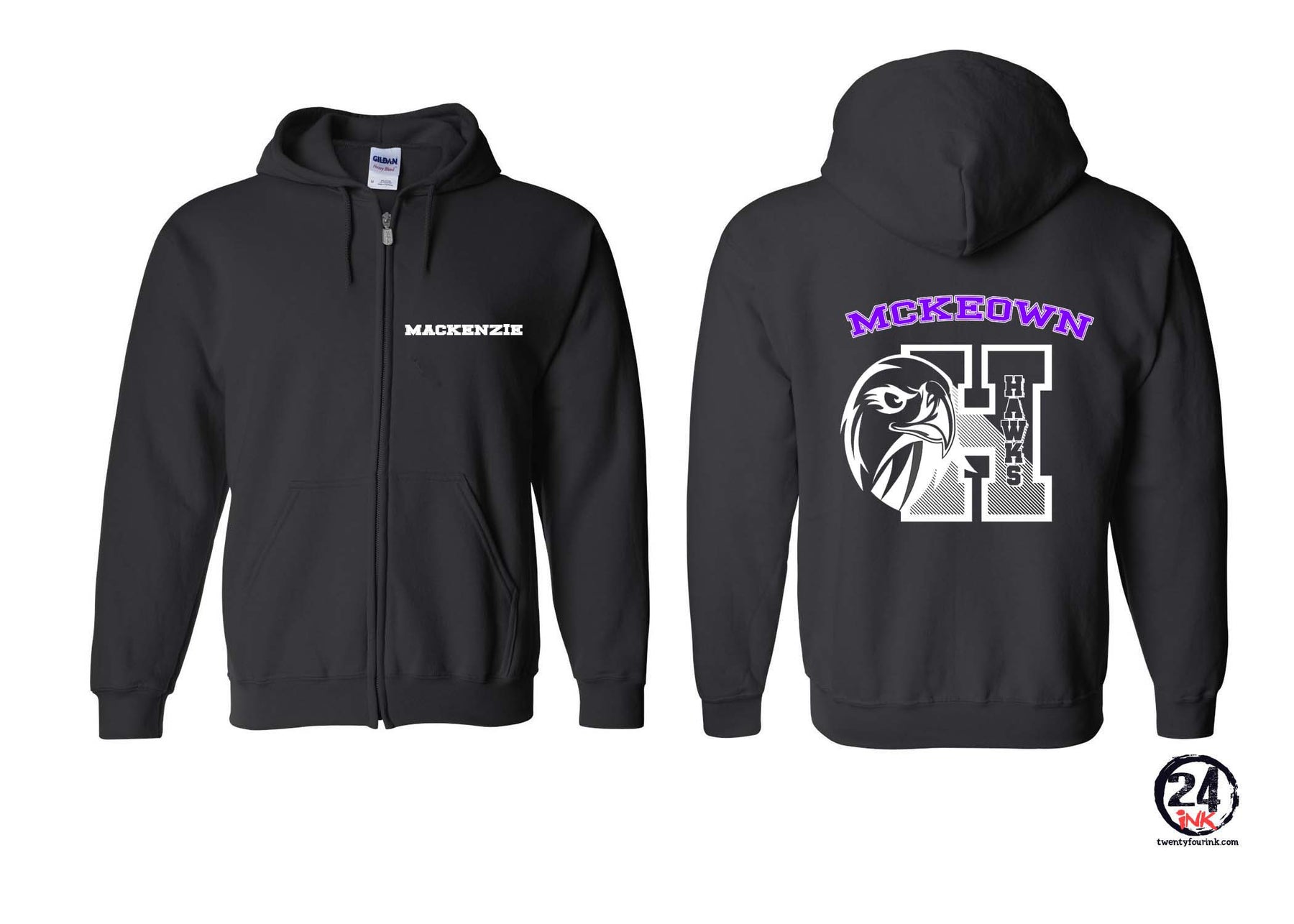 McKeown Design 10 Zip up Sweatshirt