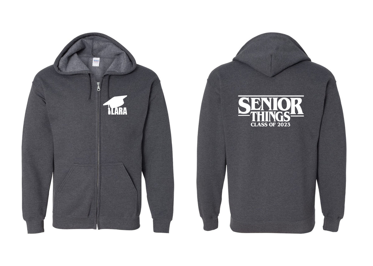 North Warren School Design 3 Zip up Sweatshirt
