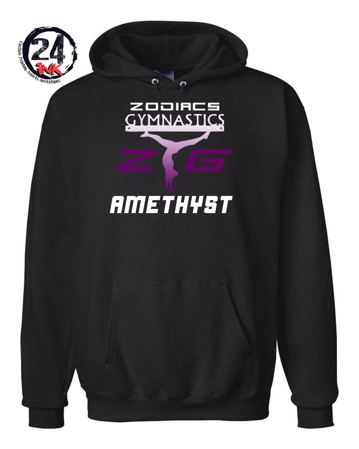 ZG amethyst Hooded Sweatshirt