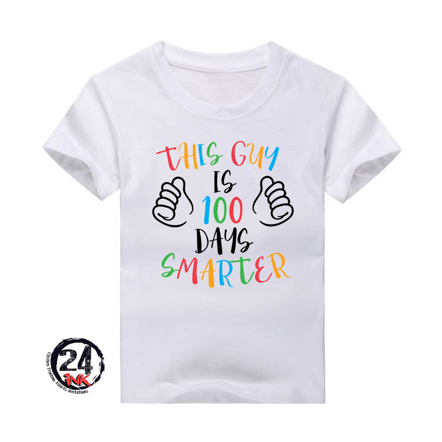 This guy is 100 days smarter, 100 days of School T-shirt