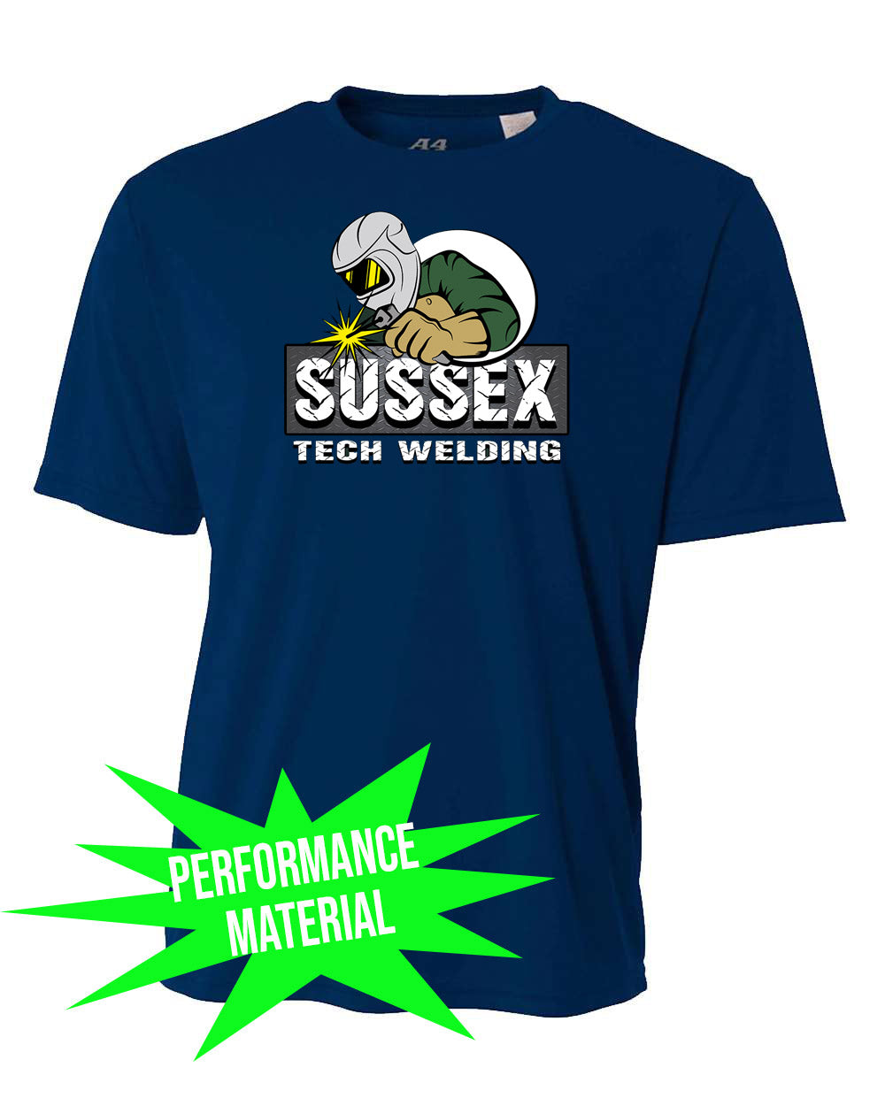 Sussex tech Welding Performance Material design 2 T-Shirt