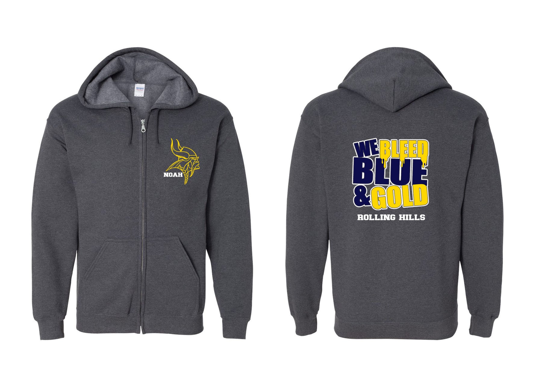 Vernon design 4 Zip up Sweatshirt