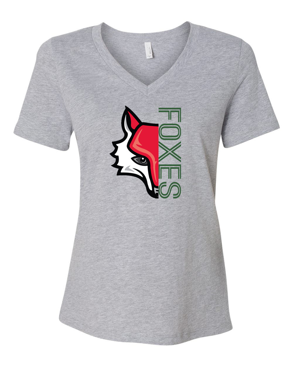 Half Fox V-neck T-Shirt