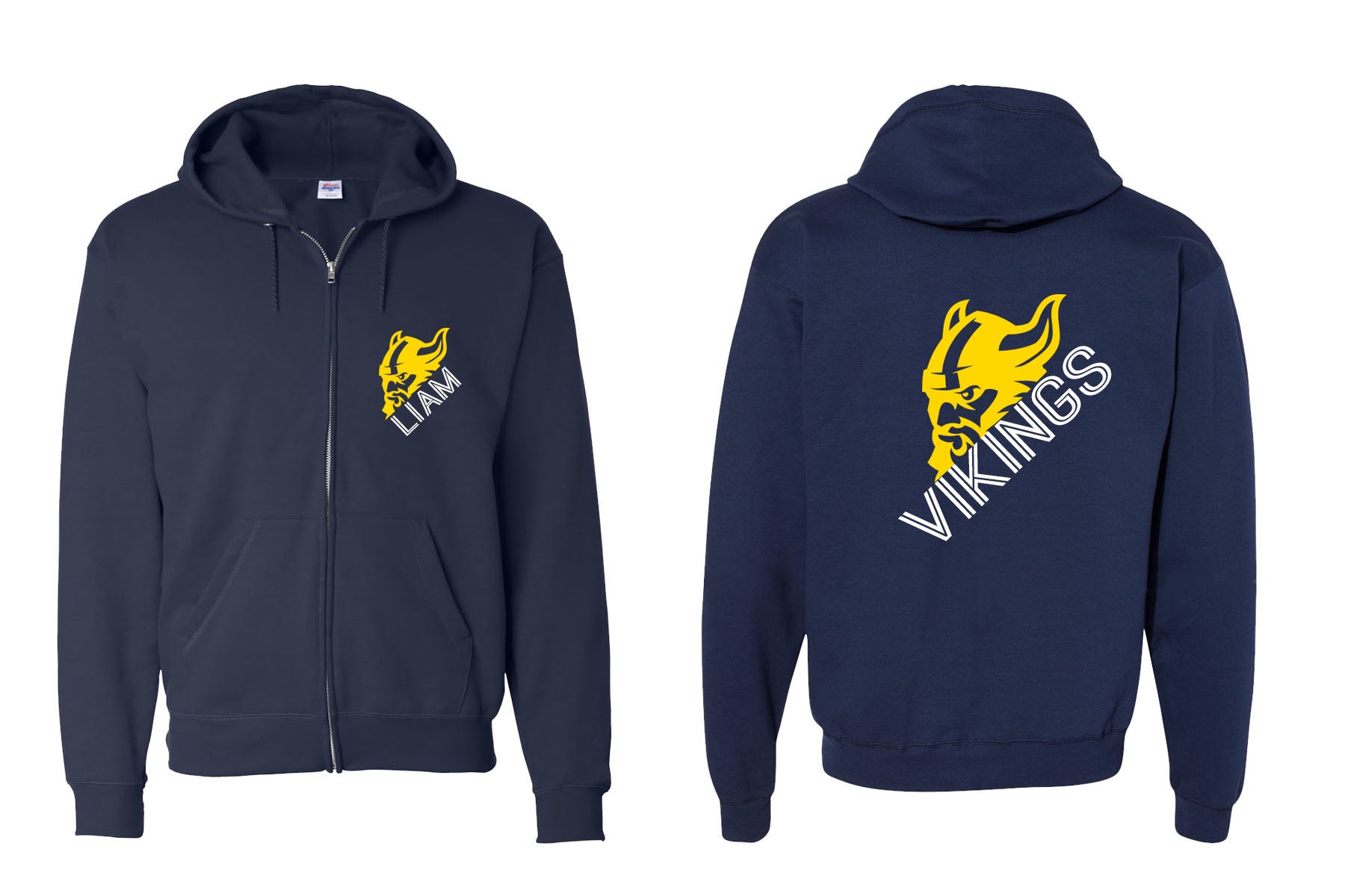 Vernon design 2 Zip up Sweatshirt