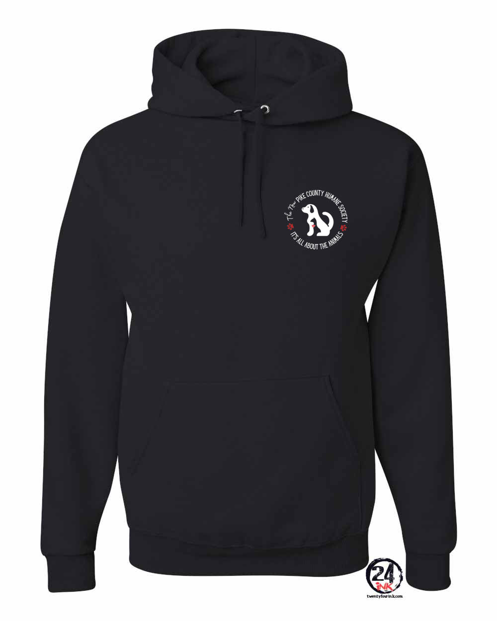 Pike County Humane Society Left Chest Hooded Sweatshirt