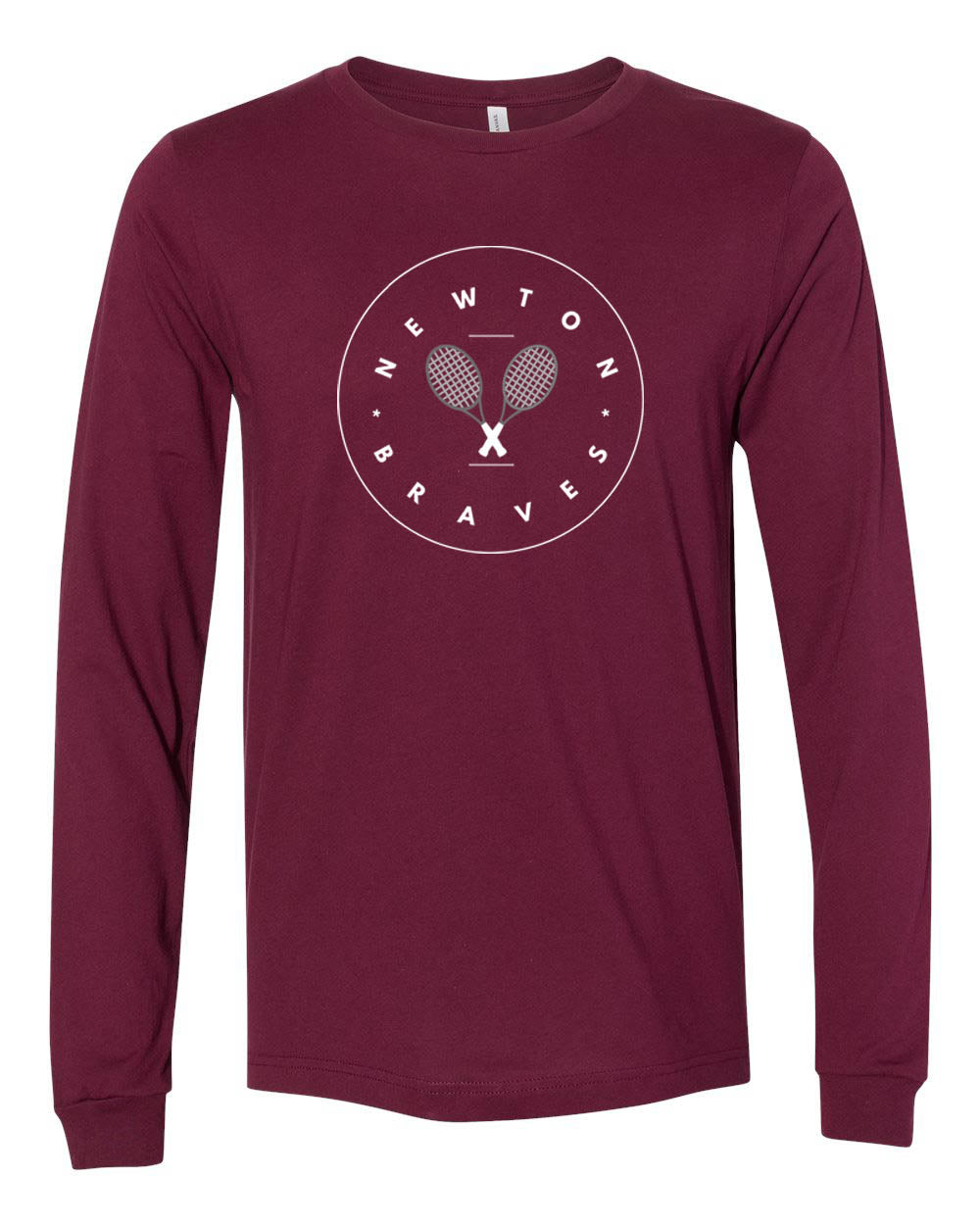 Newton Tennis Long Sleeve Shirt, Maroon