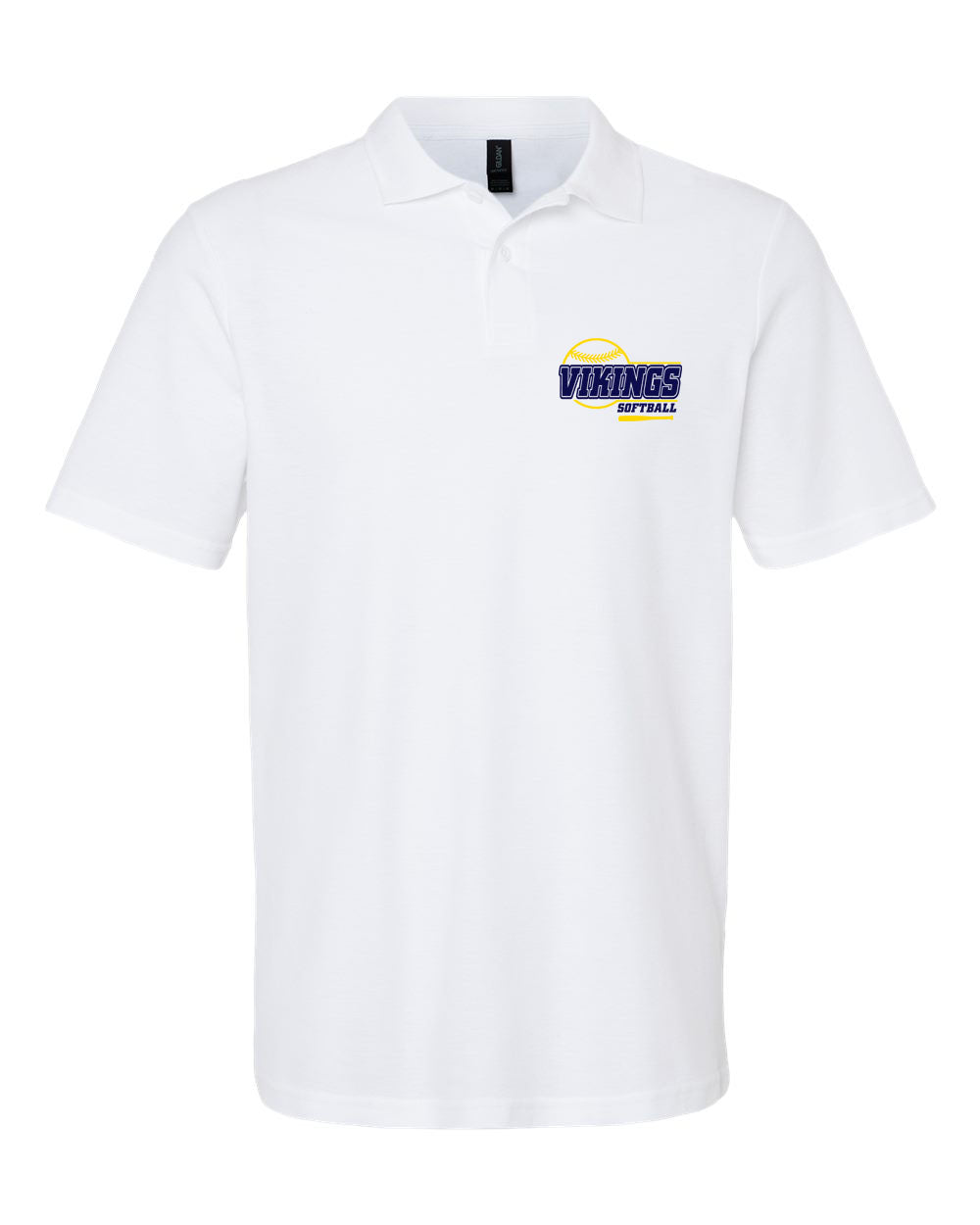 Vernon Softball Design 1 Polo T-Shirt