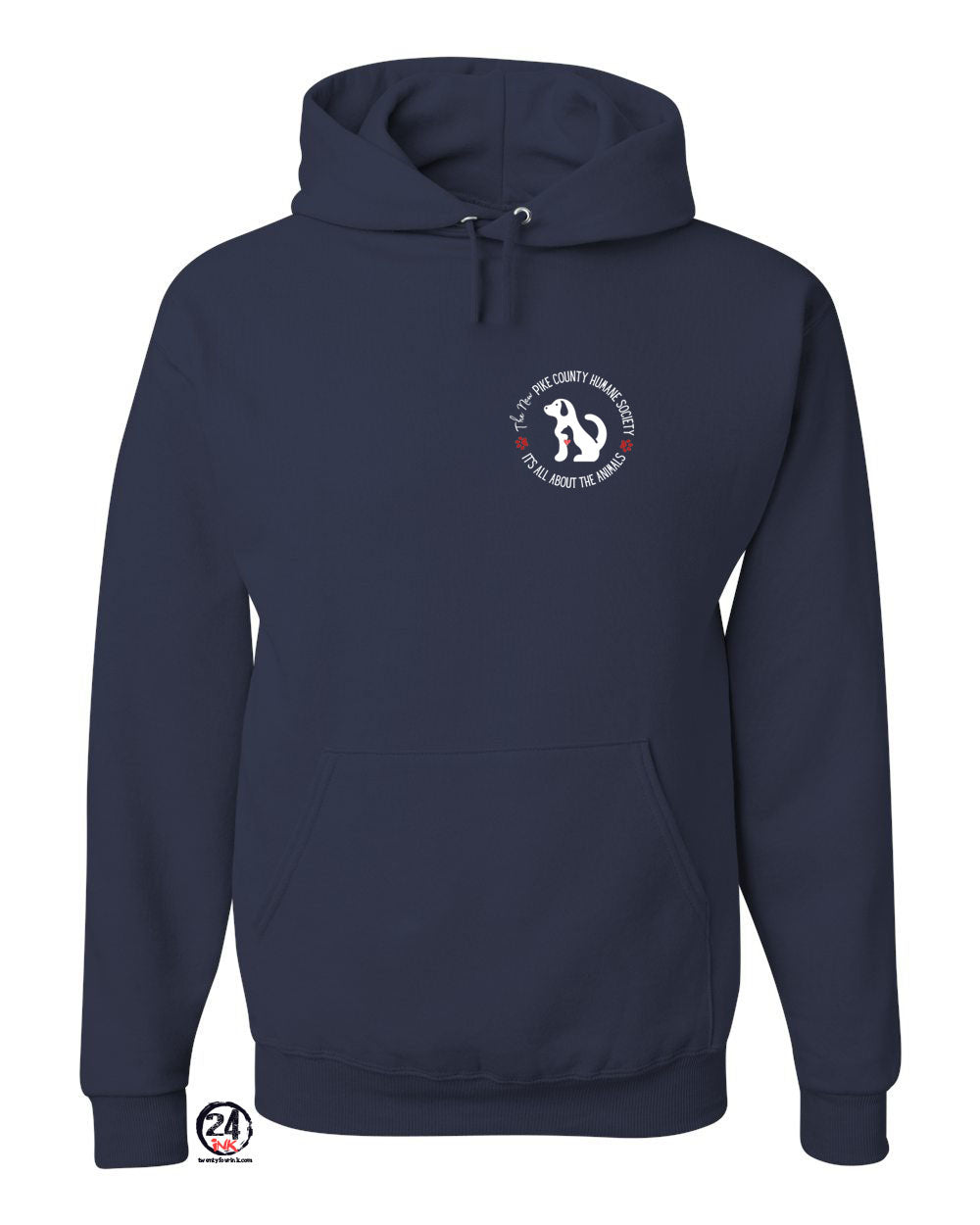 Pike County Humane Society Left Chest Hooded Sweatshirt