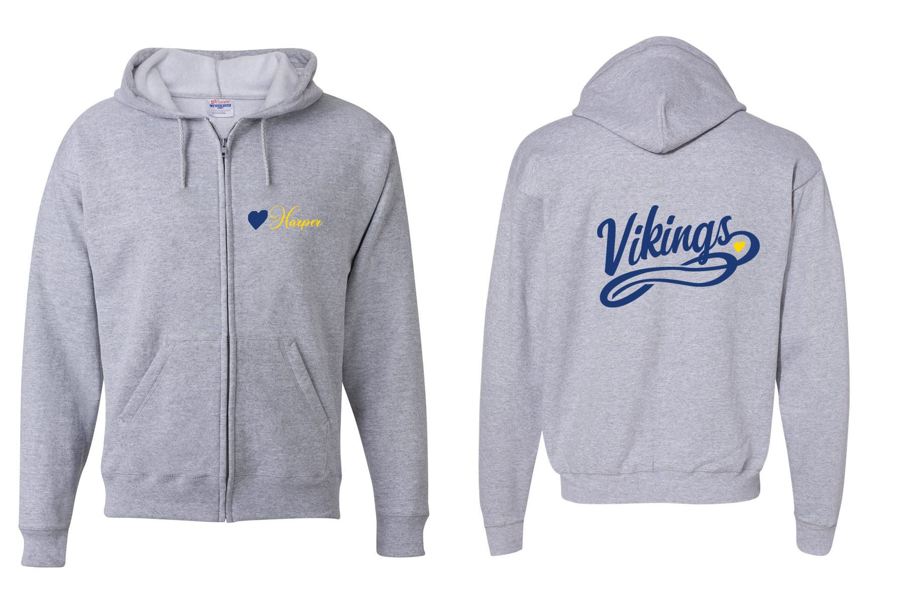 Vernon design 3 Zip up Sweatshirt