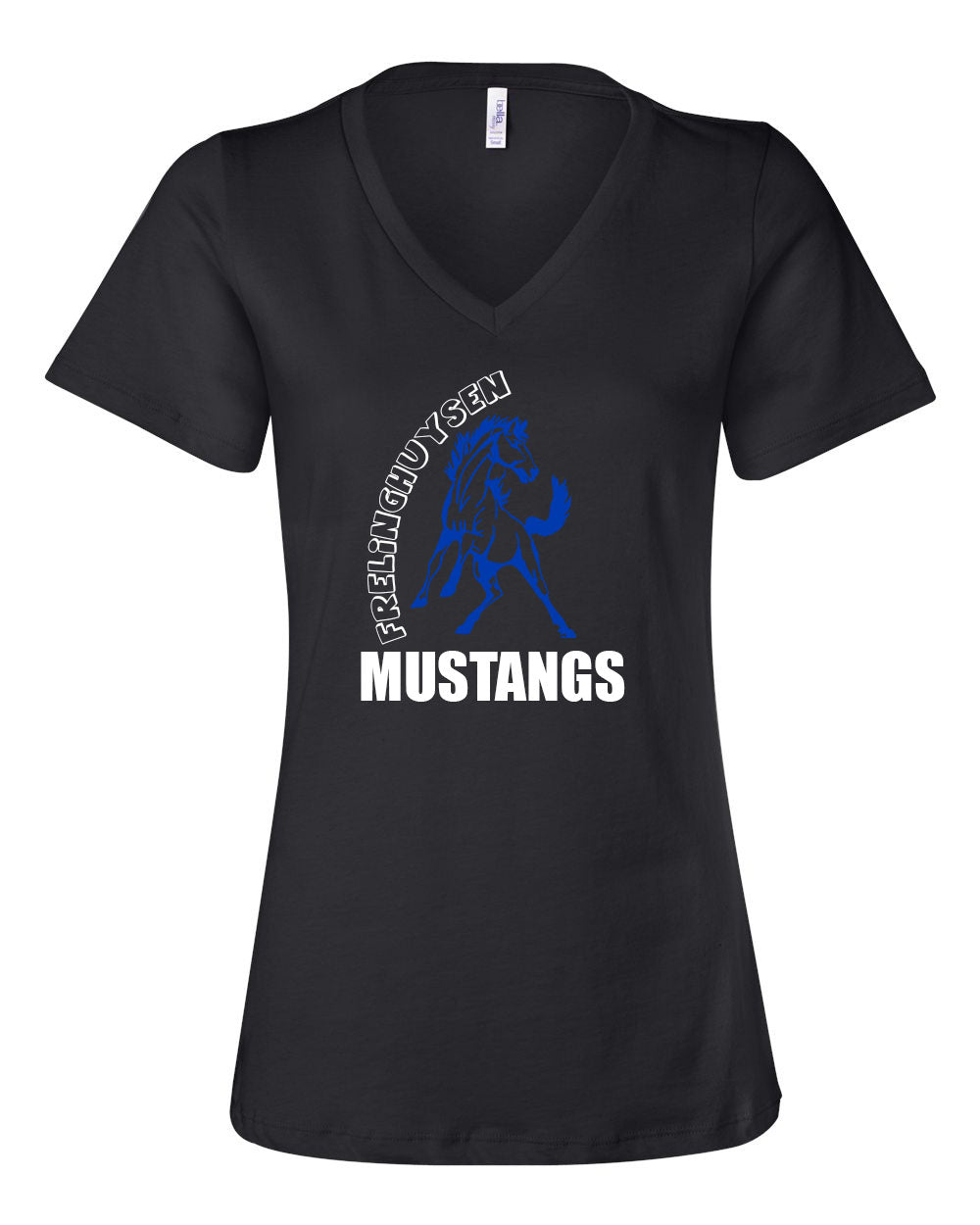 Mustangs Design 4 V-neck T-Shirt