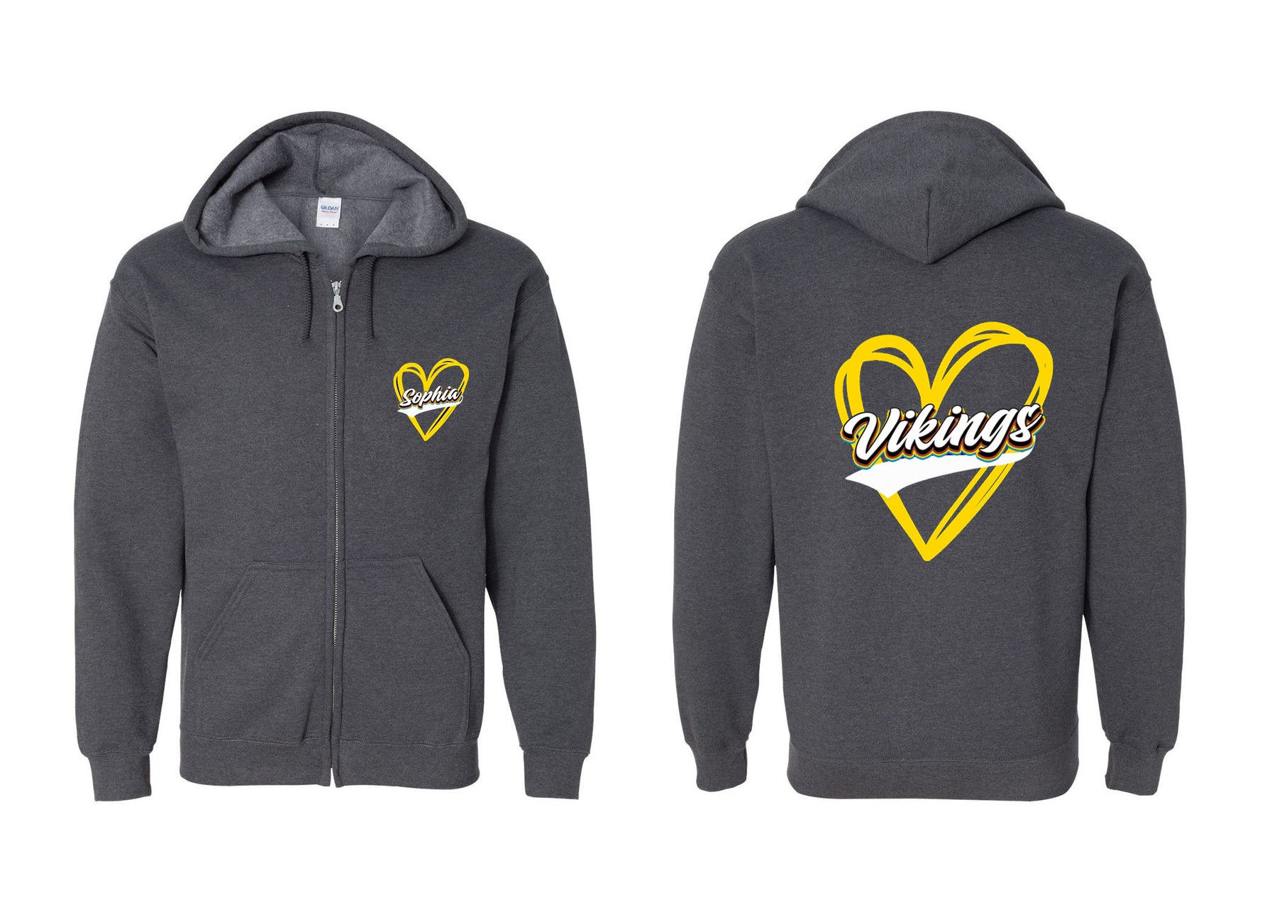 Vernon design 1 Zip up Sweatshirt