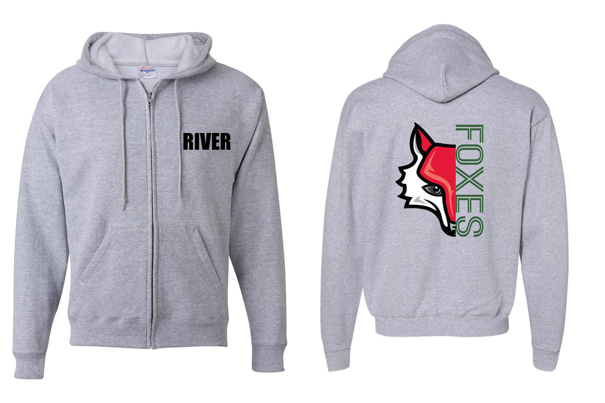 Half Fox Zip up Sweatshirt