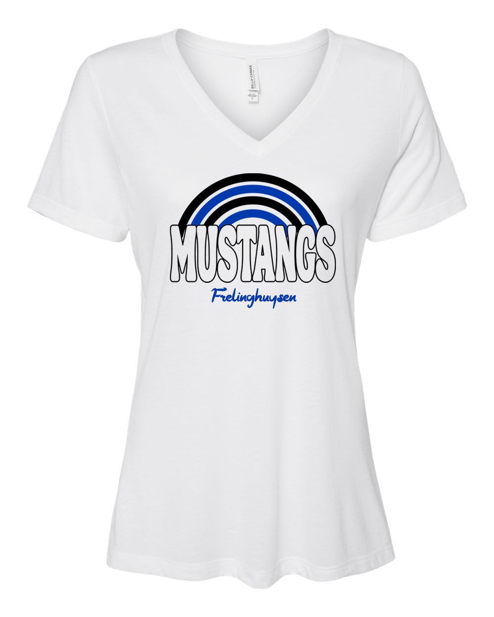 Mustangs Rainbow V-neck T-Shirt