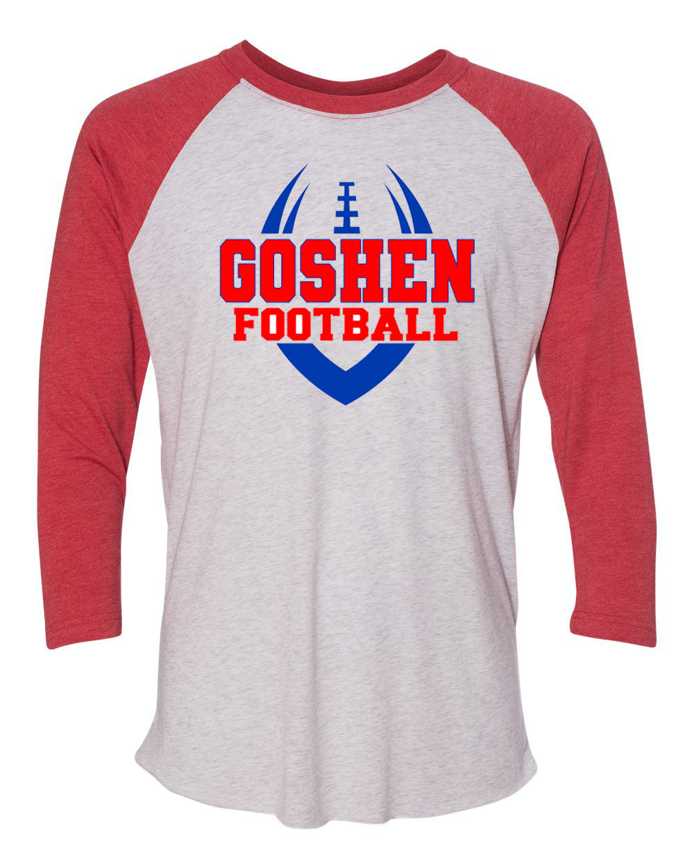 Goshen Football Design 1 raglan shirt