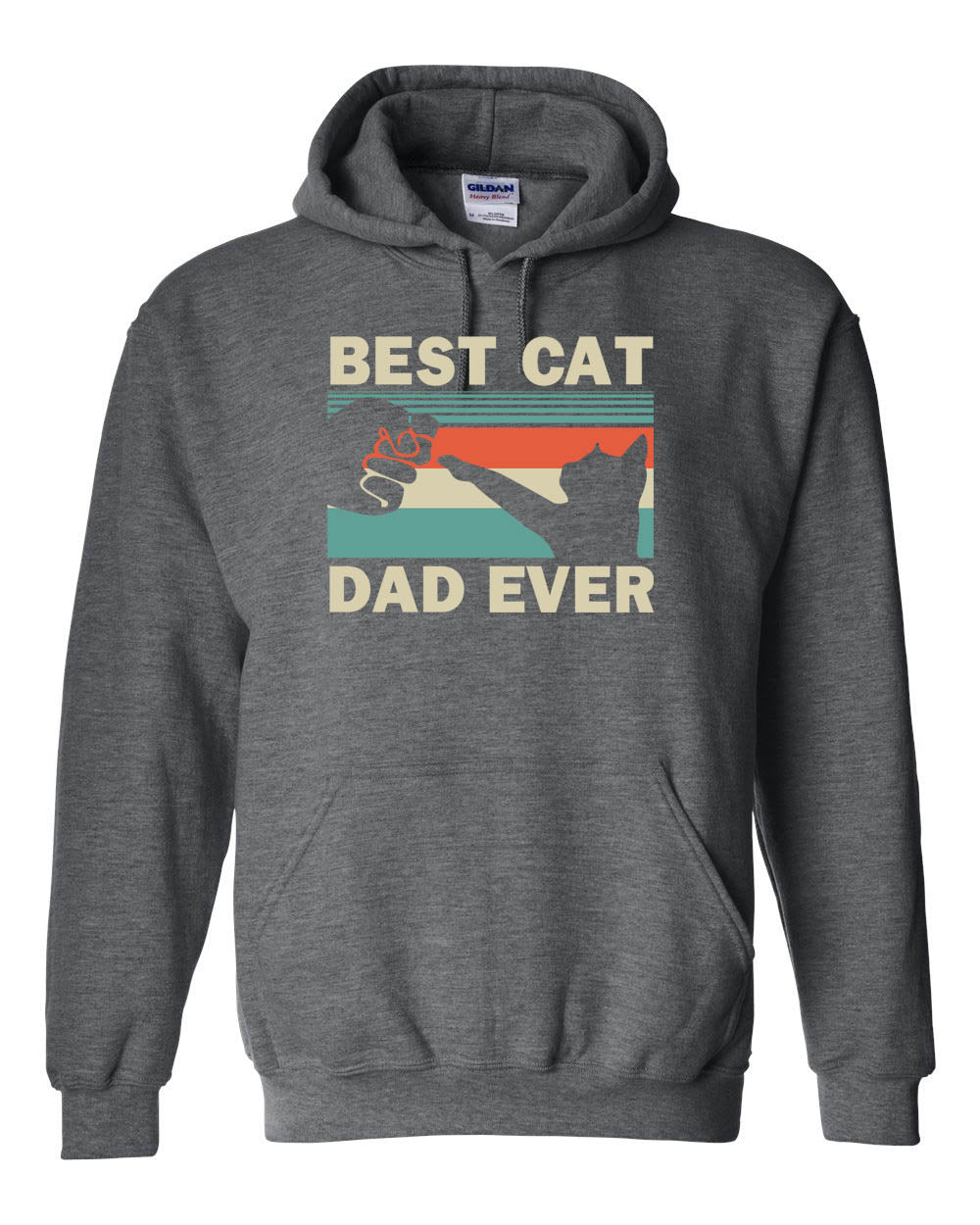 Best cat dad ever Hooded Sweatshirt