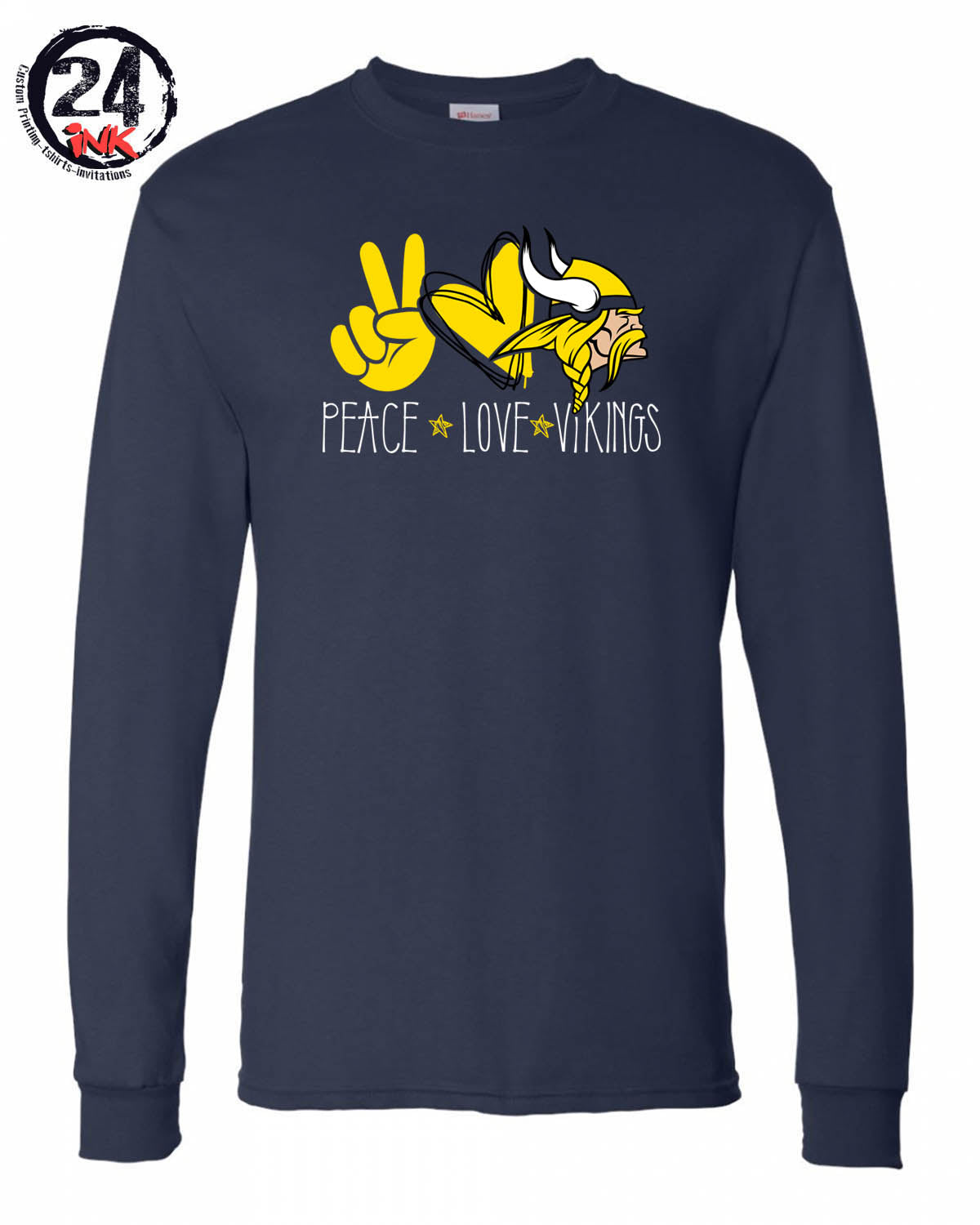 Lounsberry Hollow Design 3 navy long sleeve