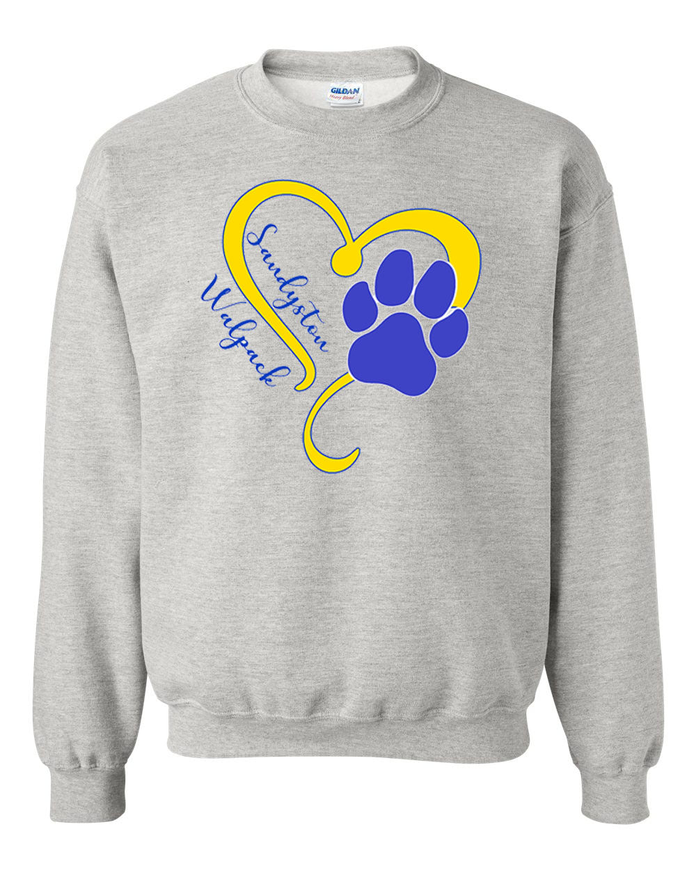 Heart Paw Sandyston Walpack non hooded sweatshirt