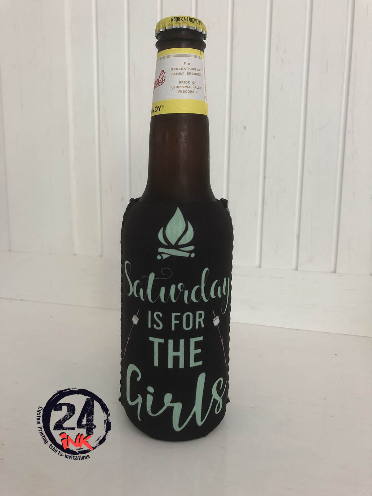 Saturday's for the Girls, Custom Slim bottle can hugger