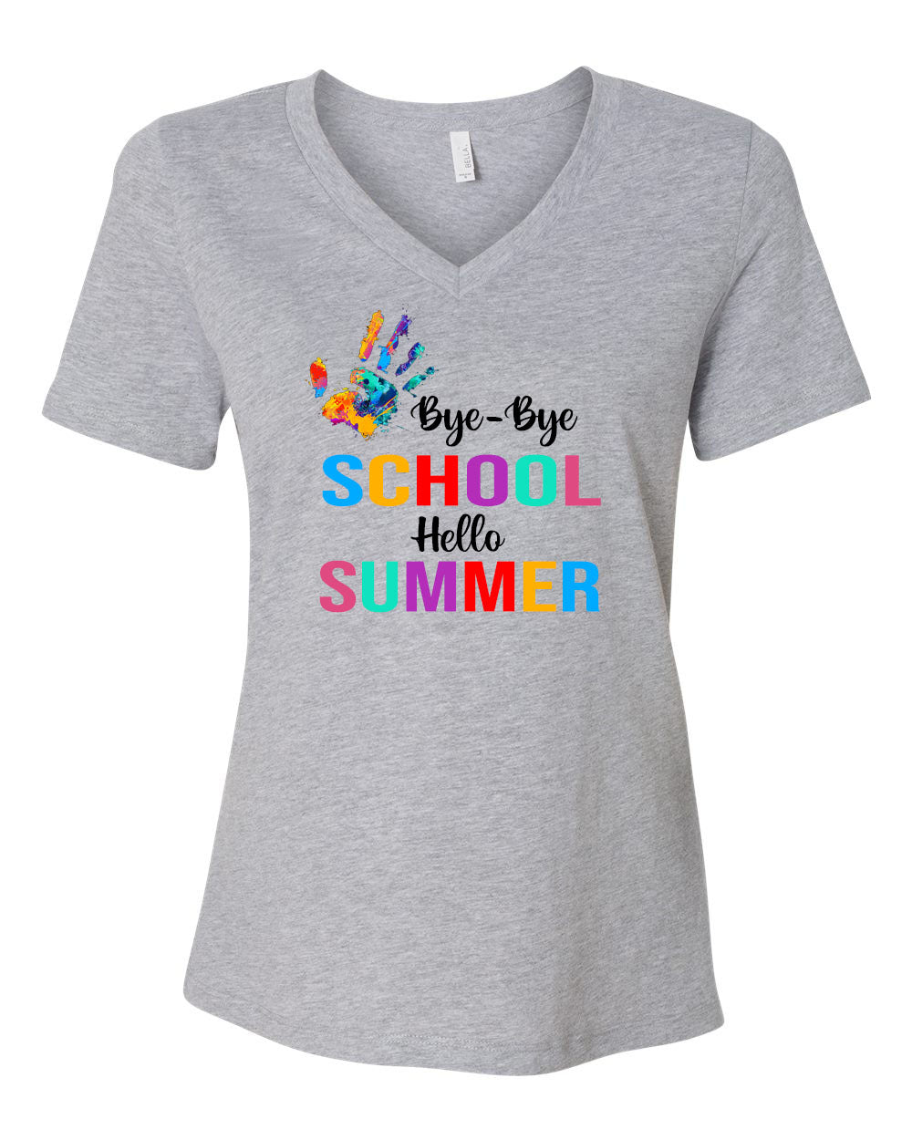 Bye-Bye School V-Neck T-Shirt